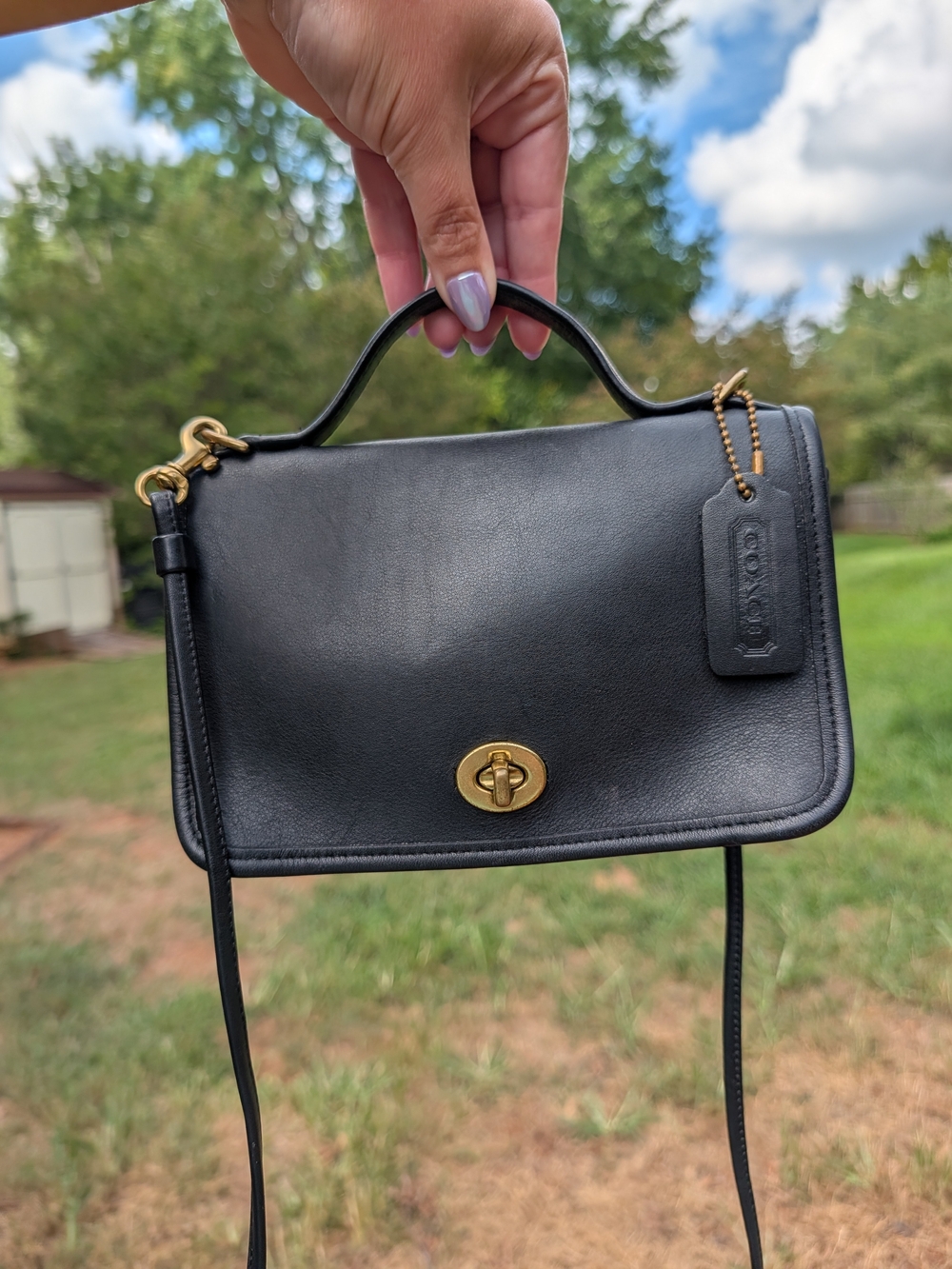 Vintage Coach Casino Bag